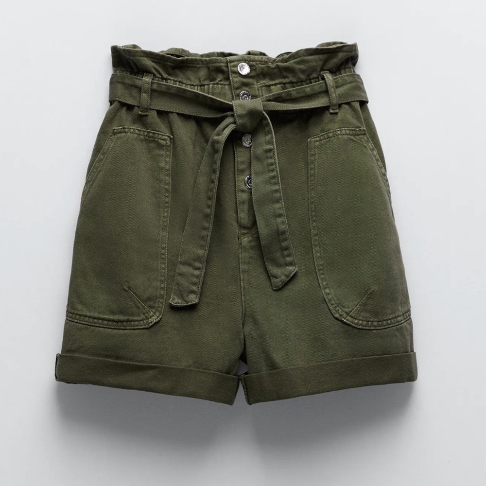 Zara high waisted Bermuda shorts